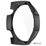 NovStrap Huawei Watch Gt5 Pro 46mm ile Uyumlu Ekran Koruyucu Cam ve Kasa Koruyucu Kılıf Sert Pc