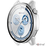 NovStrap Huawei Watch Gt5 46mm ile Uyumlu Ekran Koruyucu Cam ve Kasa Koruyucu Kılıf Sert Polikarbon