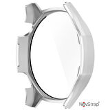 NovStrap Huawei Watch Gt5 46mm ile Uyumlu Ekran Koruyucu Cam ve Kasa Koruyucu Kılıf Sert Polikarbon