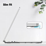 NovStrap Apple Macbook Pro 16 inç M4/Pro/Max A3186 A3403 ile Uyumlu Kılıf Sert Parlak Koruma Kapak