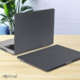 NovStrap Apple MacBook Pro 14 inç M4/Pro/Max A3401 A3112 A3185 ile Uyumlu Kılıf Sert Mat Buzlu Kapak