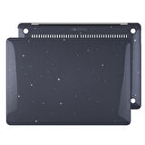 NovStrap Apple Macbook Pro 16 inç M4/Pro/Max A3186 A3403 ile Uyumlu Simli Kılıf Sert Glitter