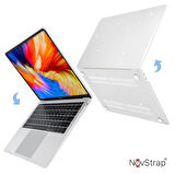NovStrap Apple Macbook Pro 16 inç M4/Pro/Max A3186 A3403 ile Uyumlu Simli Kılıf Sert Glitter