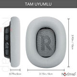 NovStrap Apple AirPods Max İle Uyumlu Yedek Kulaklık Yastığı Pedi Süngeri Protein Deri Magnetic