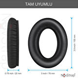 NovStrap Bose QuietComfort QC35 ii QC35 QC25 QC15 QC2 AE2 AE2i AE2w ile Uyumlu Kulaklık Süngeri Pedi