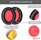 NovStrap Anker Soundcore Life Q10 Q10 Bt ile Uyumlu Kulaklık Pedi Süngeri Yastığı