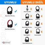 NovStrap Beats Solo 2 Solo 3 Kulaklık ile Uyumlu Yedek Kulaklık Pedi Süngeri Yastığı