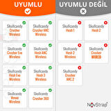 NovStrap Skullcandy Crusher Wireless/Evo/ANC Hesh 3/EVO/ANC ile Uyumlu Kulaklık Pedi Süngeri Yastığı