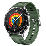 NovStrap Huawei Watch Gt5 46mm Gt5 Pro Gt4 46mm Gt3 46mm Gt3 Pro Se Gt2 ile Uyumlu Kordon 22mm Hybrid Dikişli Kumaş Silikon Kayış