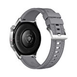 NovStrap Huawei Watch Gt5 46mm Gt5 Pro Gt4 46mm Gt3 46mm Gt3 Pro Se Gt2 ile Uyumlu Kordon 22mm Hybrid Dikişli Kumaş Silikon Kayış
