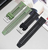 NovStrap Samsung Galaxy Watch 7 Fe 4 5 6 Classic 40 42 43 44 45 46 47 Mm ile Uyumlu Kordon 20mm Hybrid Dikişli