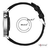 NovStrap Huawei Watch GT4 41mm GT5 41mm ile Uyumlu Kordon (18mm Pimli) Lansman Prizma Silikon Kayış