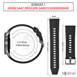 NovStrap Huawei Watch Gt5 46mm Gt5 Pro Gt4 46mm Gt3 46mm Gt3 Pro Se Gt2 ile Uyumlu Kordon 22mm Easy Band Lansman Silikon Kayış