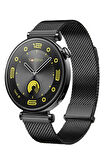 NovStrap Huawei Watch GT4 41mm GT5 41mm ile Uyumlu Kordon (18mm) Çift Mıknatıslı Lansman Metal Hasır Çelik Kayış