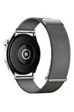 NovStrap Huawei Watch GT4 41mm GT5 41mm ile Uyumlu Kordon (18mm) Çift Mıknatıslı Lansman Metal Hasır Çelik Kayış