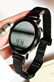 NovStrap Samsung Galaxy Watch 7 Fe 6 5 4 40-42-43-44-45-46-47 Mm ile Uyumlu Kordon 20mm Luxury Slim Metal Hasır