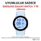 NovStrap Samsung Galaxy Watch 7 FE 40mm ile Uyumlu Ekran Koruyucu Temperli Cam Uygulama Aparatlı