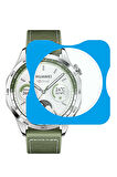 NovStrap Huawei Watch Gt4 46mm ile Uyumlu Ekran Koruyucu 9H Temperli Cam Kolay Uygulama Aparatlı