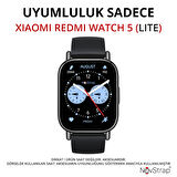 NovStrap Xiaomi Redmi Watch 5 Lite ile Uyumlu Ekran Koruyucu 9H Temperli Cam Kolay Uygulama Aparatlı