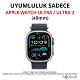 NovStrap Apple Watch Ultra / Ultra 2 ile Uyumlu Ekran Koruyucu Temperli Cam Kolay Uygulama Aparatlı