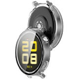 NovStrap Huawei Watch Gt5 41mm ile Uyumlu Ekran Koruyucu Cam ve Kasa Koruyucu Kılıf Sert Polikarbon