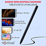NovStrap Tablet Kalemi Stylus Spen Samsung Galaxy Tab S7 S8 S9 Fe Ultra Plus S6 Lite ile Uyumlu