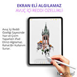NovStrap Apple iPad Pro 12.9 2/3/4/5/6 Nesil ile Uyumlu Dokunmatik Tablet Kalemi 2. Nesil Smart Pencil Stylus Manyetik Şarj Avuç İçi Reddi