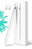 NovStrap Apple iPad Air 4/5 Nesil 10.9 inç ile Uyumlu Dokunmatik Tablet Kalemi DZ900 Gen3 Stylus Pencil Avuç İçi Reddi 2 Adet Yedek Uç