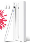 NovStrap Apple iPad Mini 5/6 Nesil ile Uyumlu Dokunmatik Tablet Kalemi DZ900 Gen3 Stylus Pencil Avuç İçi Reddi 2 Adet Yedek Uç