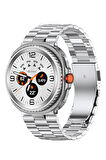 NovStrap Samsung Galaxy Watch 8 40mm 44mm Classic 46mm ile Uyumlu Kordon Klasik Çelik Metal Kordon