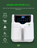 Wiami 4.5 lt Yağsız Airfryer Beyaz