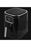 Wiami Airfryer Siyah 5l Akıllı Yağsız Fritöz