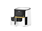 WIAMI 7 Litre Sıcak Hava Fritözü Camlı Airfryer Beyaz