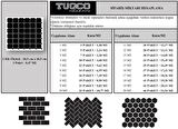 Tuqco Doğal Taş Octagon Dolamit Spider Eskitme Mermer Mozaik Banyo Mutfak Tezgah Arası Duvar Kaplama Döşeme Paneli Fileli