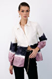 Sateen Zebra Desen Gömlek 1556-2519