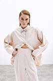 Sateen Aksesuar Detaylı Gömlek 1713-2003
