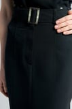 Sateen Kadın Jessi Yırtmaçlı Etek 2164-4114