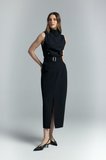Sateen Kadın Jessi Yırtmaçlı Etek 2164-4114