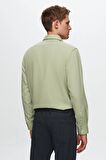 Ds Damat Regular Fit Yesil Düz Gömlek 8HC02ORT14327 8HC02ORT14327
