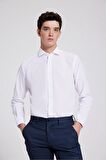 Ds Damat Regular Fit Beyaz Düz Gömlek 8HC02ORT14327