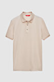 Ds Damat Regular Fit Bej Polo Yaka Nakışlı Pamuk Karışımlı T-Shirt 8HC14ORT52000 8HC14ORT52000