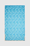 Ds Damat Turkuaz Plaj Havlusu Microfiber 85X150 Cm Süper Emici Kum Tutmayan Havlu