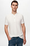 Ds Damat Regular Fit Lacivert/Turkuaz/Beyaz Pike Dokulu %100 Pamuk Polo Yaka T-Shirt