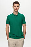 D'S Damat Regular Fit Yeşil/Saks Mavi/Vizon Pike Dokulu %100 Pamuk Polo Yaka T-Shirt 6HC14ORTBN510