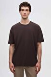 D'S Damat Comfort Kahverengi %100 Pamuk T-Shirt 6HC14ORT02006
