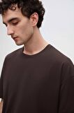 D'S Damat Comfort Kahverengi %100 Pamuk T-Shirt 6HC14ORT02006