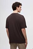 D'S Damat Comfort Kahverengi %100 Pamuk T-Shirt 6HC14ORT02006