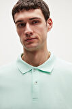 Regular Fit Mint %100 Pamuklu Uzun Ömürlü Kıvrılmaz Polo Yaka Nakışlı T-Shirt 4HC14ORT51000