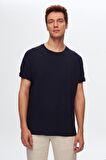 Ds Damat Lacivert/Bordo/Beyaz/Vizon/Antrasit 5'Li Oversize %100 Pamuk T-Shirt 6HC14ORTBN006 6HC14ORTBN006
