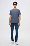 Ds Damat Slim Fit Füme Bisiklet Yaka %100 Pamuklu Nefes Alabilen T-Shirt 4HC141996753M